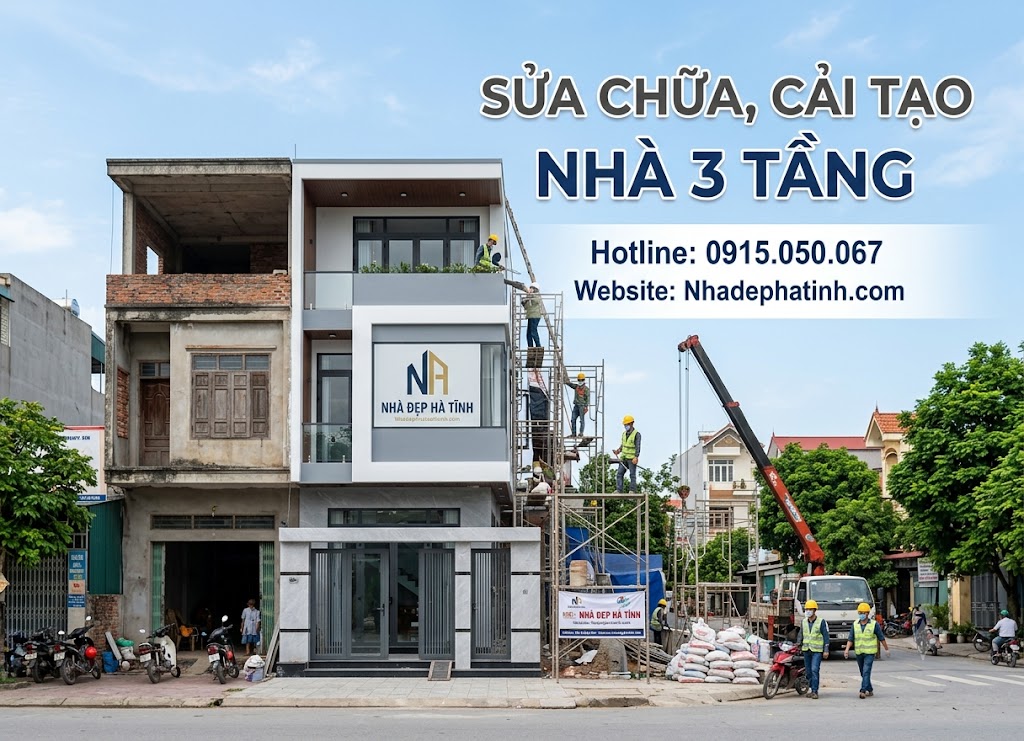 Sửa chữa cải tạo nhà trọn gói tại Hà Tĩnh