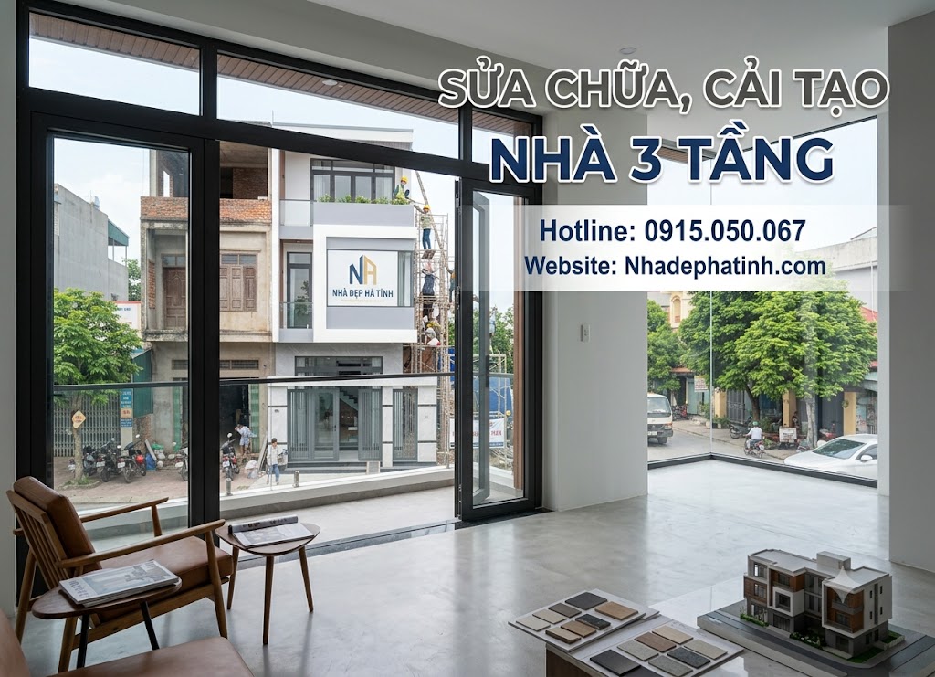 Sửa chữa cải tạo nhà trọn gói tại Hà Tĩnh